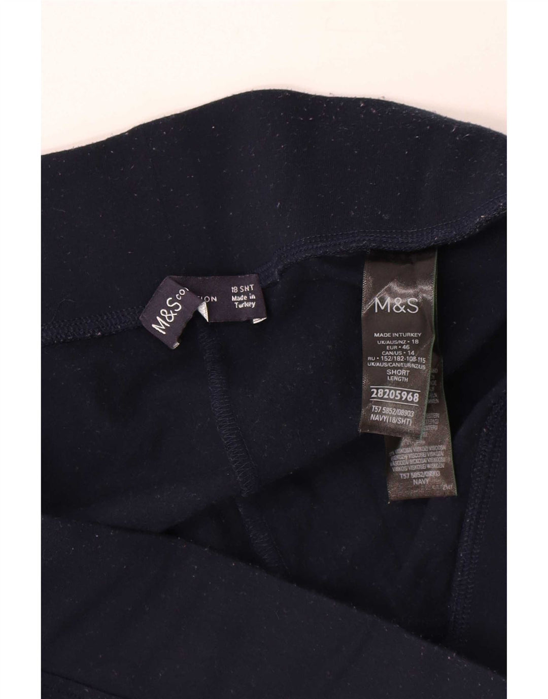 Leggings da donna Marks & Spencer UK 18 XL Poliestere blu navy