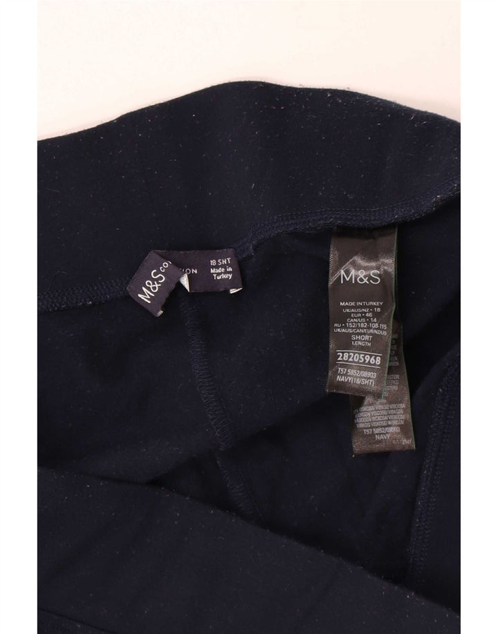 Leggings da donna Marks & Spencer UK 18 XL Poliestere blu navy