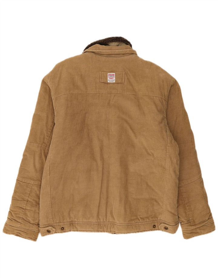 Giacca da uomo in velluto a coste Tom Tompson UK 40 grande cotone beige