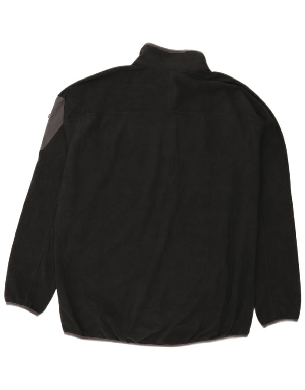 Maglione in pile da uomo Berghaus con zip e collo 2XL poliestere nero