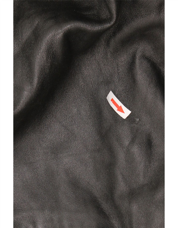Giacca in pelle da uomo VINTAGE UK 42 XL in pelle nera