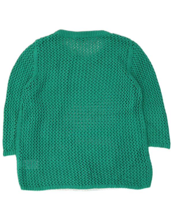 Tommy Hilfiger Donna Maglione con scollo a barchetta con maniche a 3/4 UK 18 XL Verde