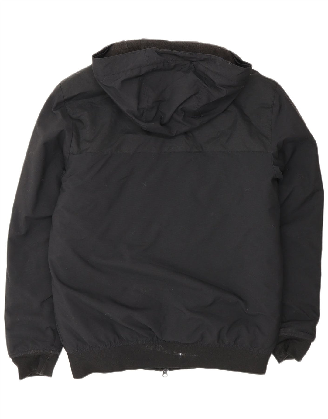 Giubbotto bomber con cappuccio da uomo Adidas UK 36 piccolo poliestere nero