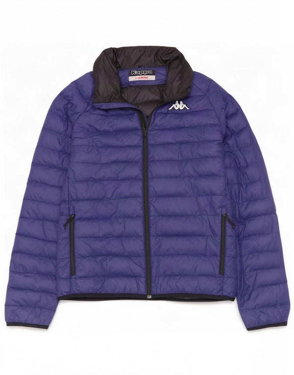 Giacca imbottita da uomo Kappa UK 40 Large blu navy in poliammide
