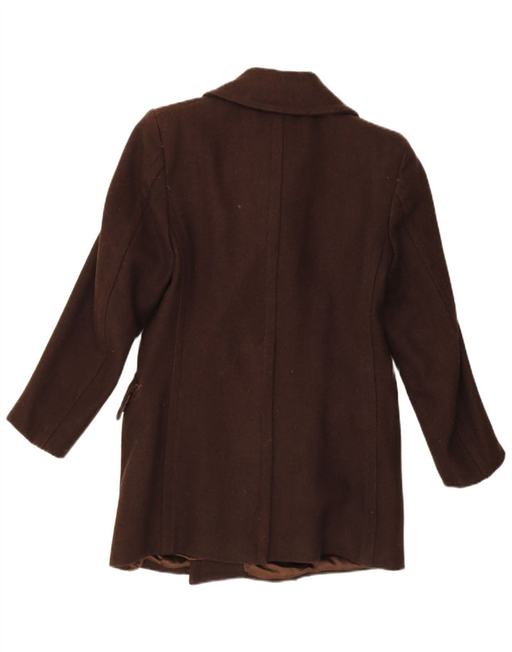 Cappotto doppiopetto vintage da uomo IT 46 piccolo marrone