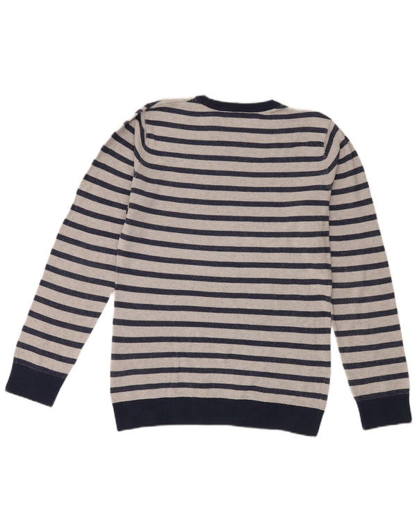 Maglione da uomo girocollo Carhartt in cotone a righe medie blu navy