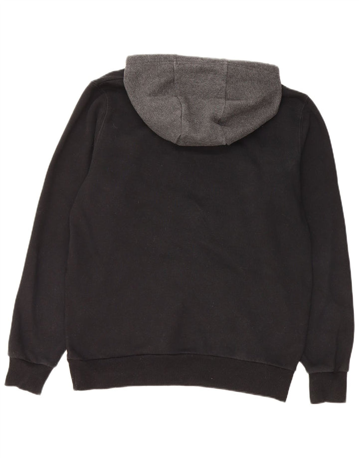 Felpa con cappuccio grafica da uomo Ellesse, cotone color block medio nero