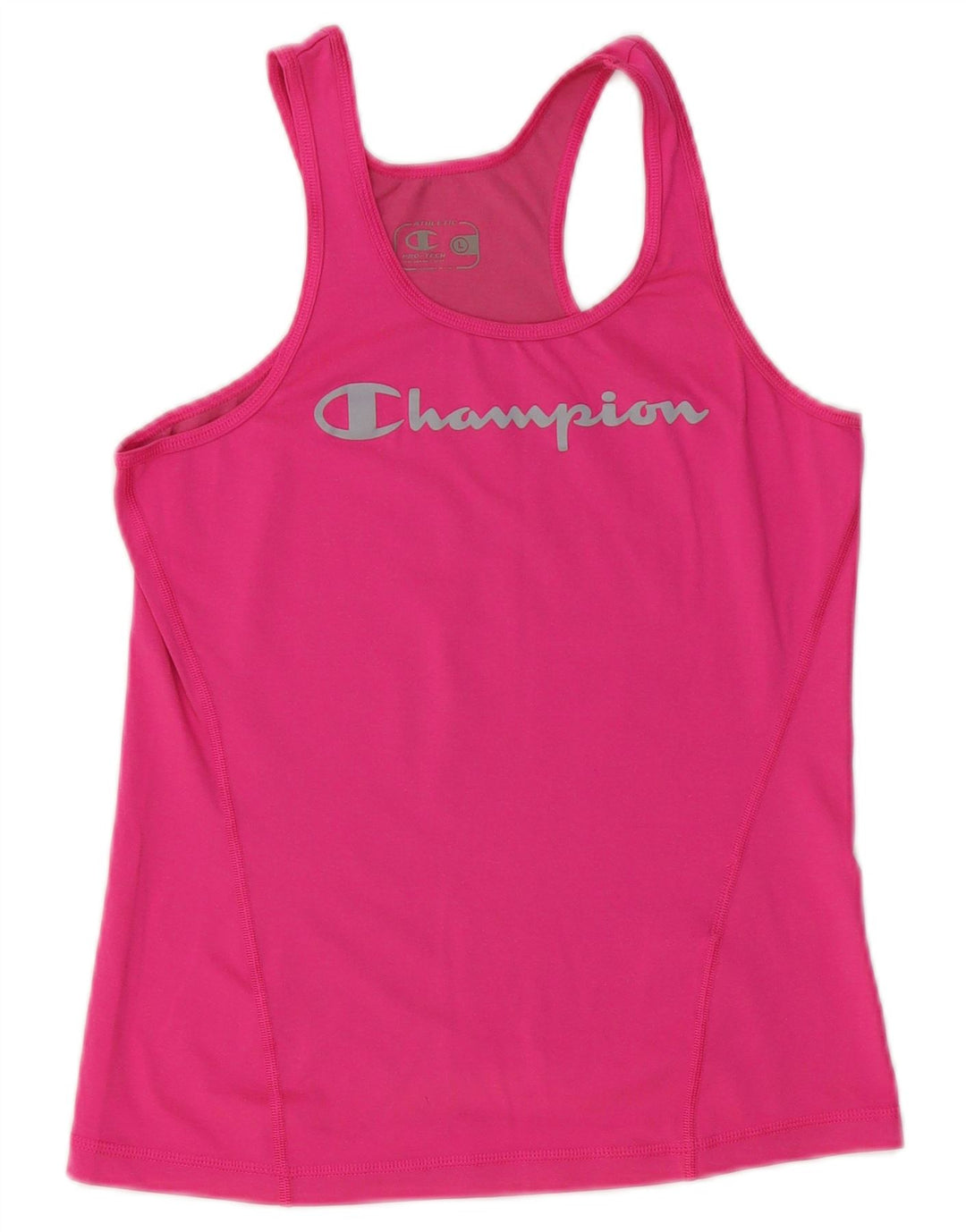 T-shirt grafica da donna CHAMPION Top UK 14 Large Rosa