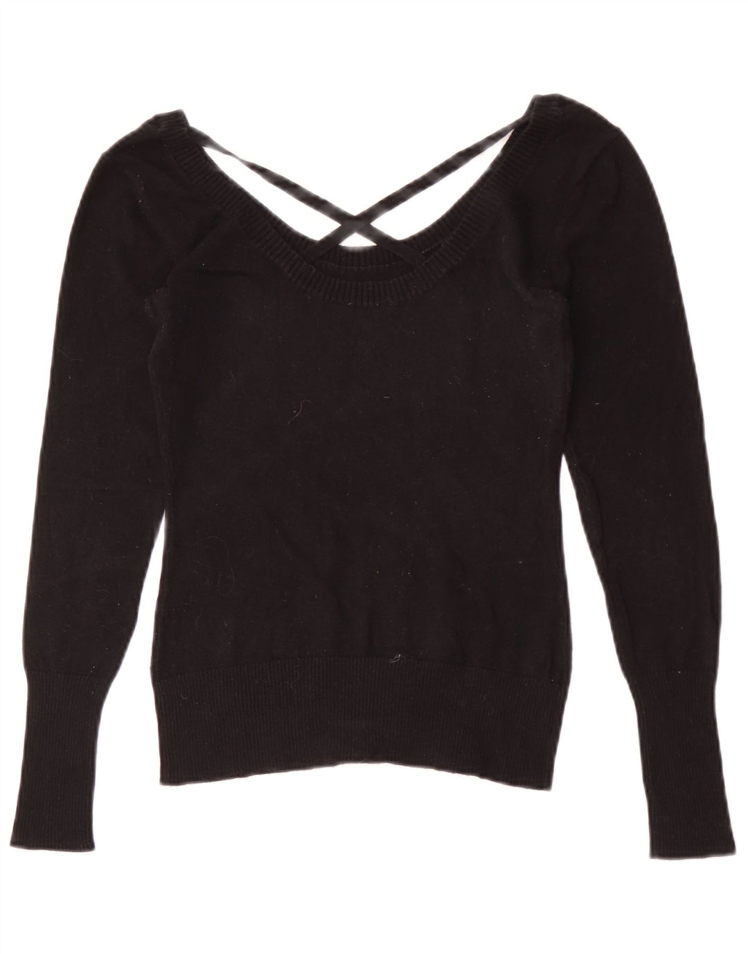 Guess Camicetta a maniche lunghe grafica da donna Top UK 8 Small Nera