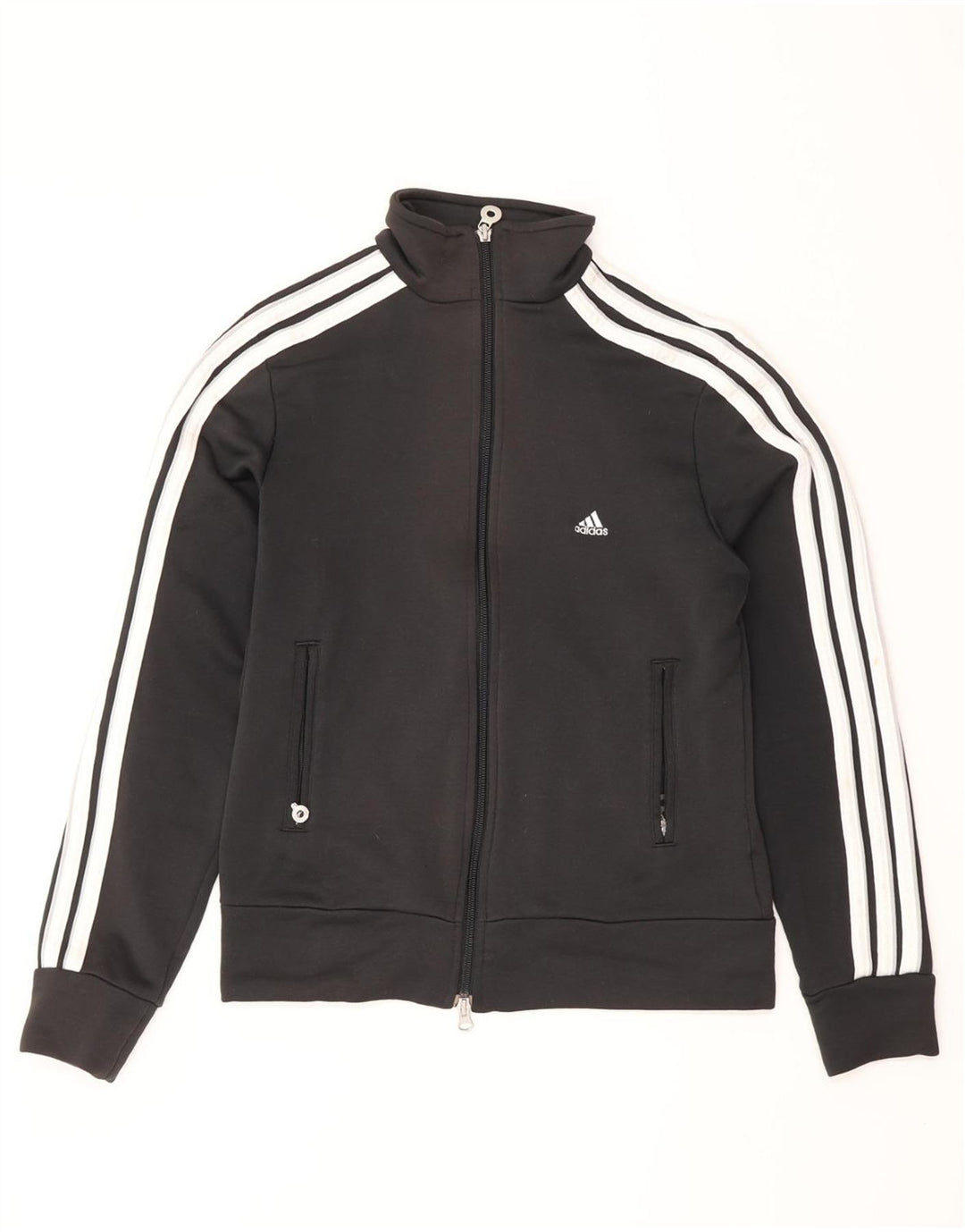 Giacca da tuta da donna ADIDAS UK 12 Medium Black Colourblock