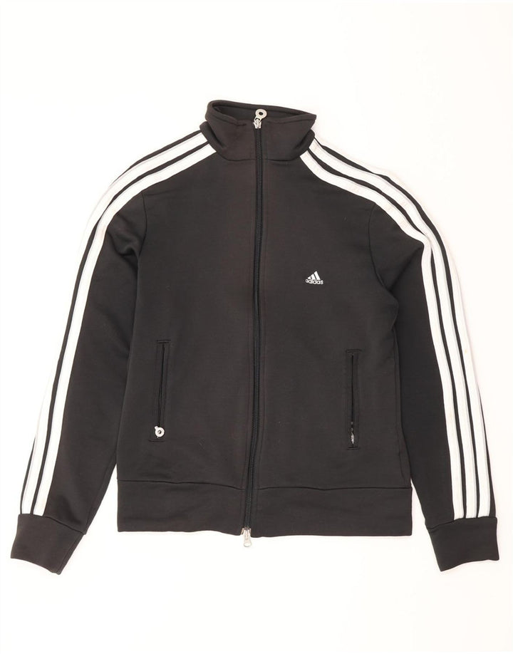 Giacca da tuta da donna ADIDAS UK 12 Medium Black Colourblock