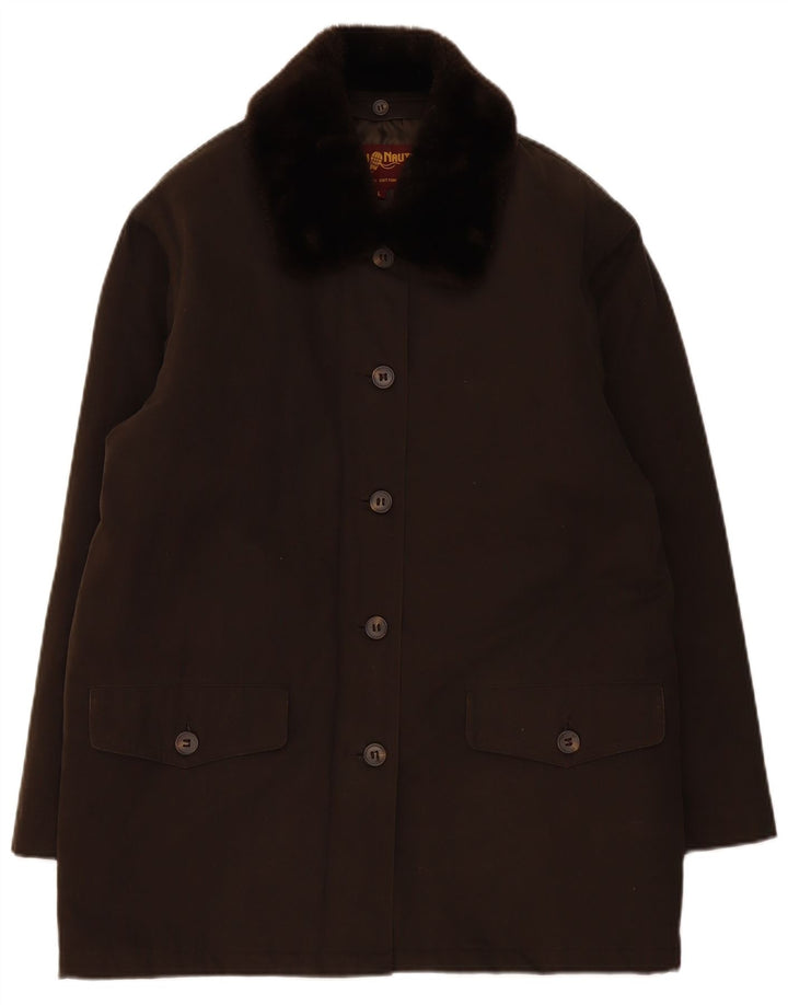 Soprabito da donna Blu Nauta UK 40 grande cotone marrone