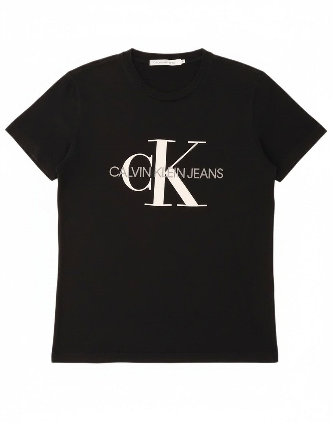 Maglietta grafica da uomo Calvin Klein Jeans Top in cotone nero medio