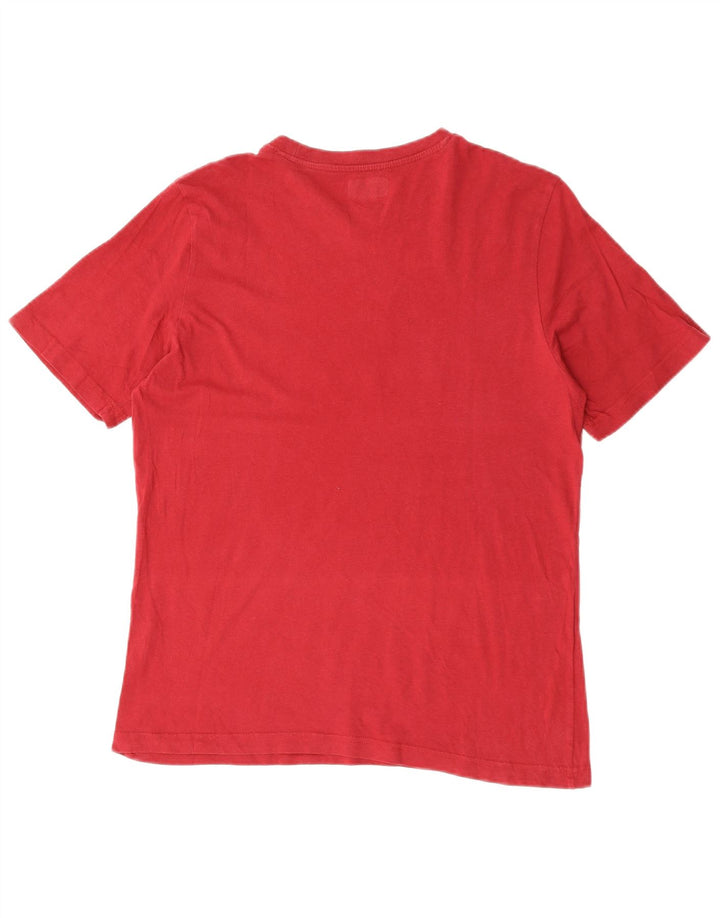 T-shirt grafica da uomo Kappa Top rosso medio in cotone