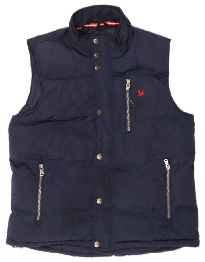 Crew Clothing Gilet imbottito da uomo UK 38 Medio Poliestere blu navy