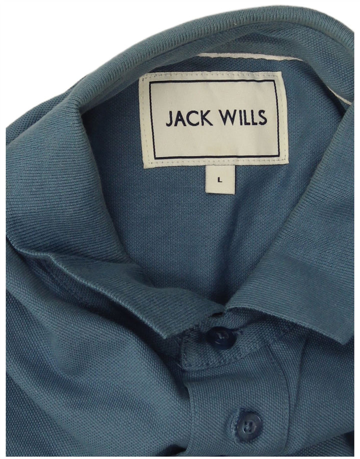 Polo da uomo Jack Wills grande in cotone blu