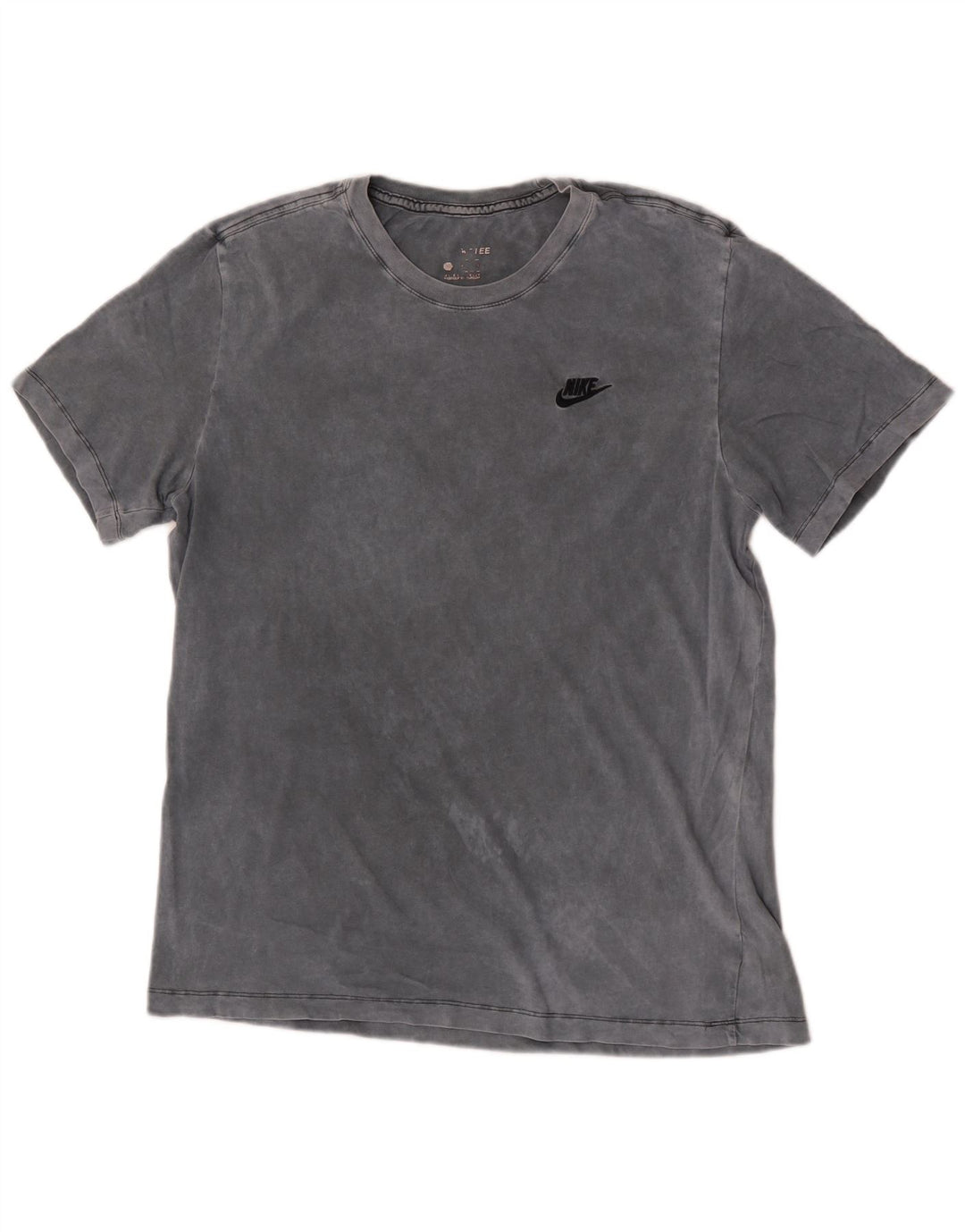 T-shirt da uomo Nike Top Large in cotone tie-dye grigio