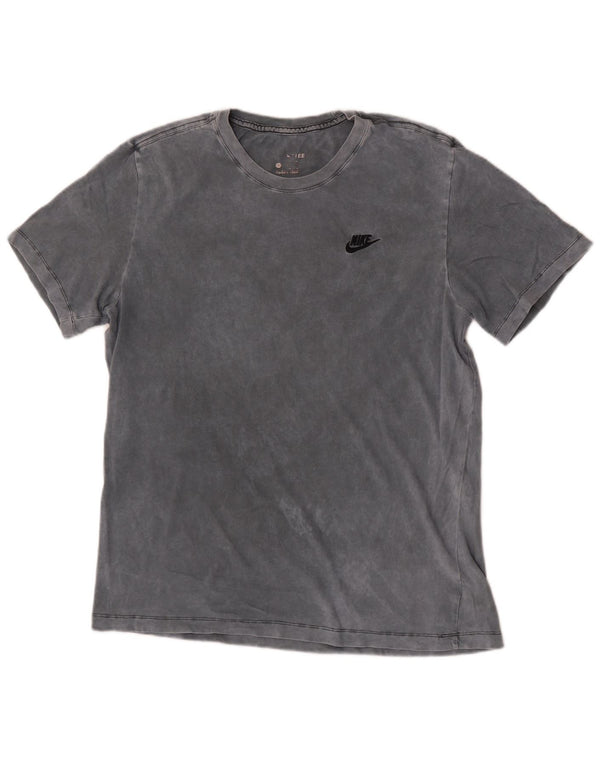 T-shirt da uomo Nike Top Large in cotone tie-dye grigio