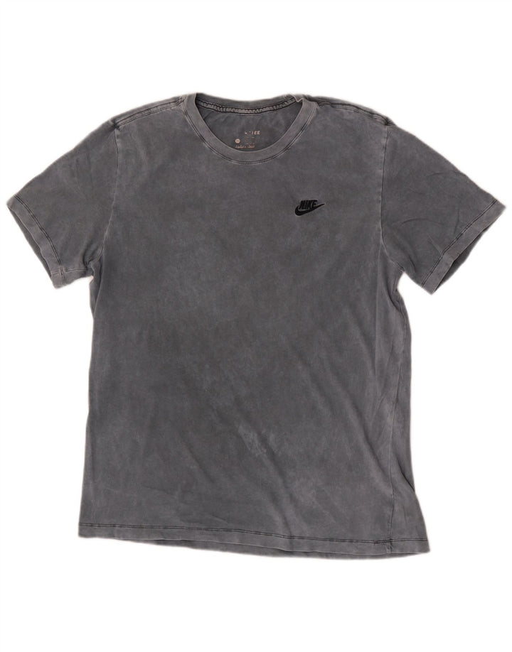 T-shirt da uomo Nike Top Large in cotone tie-dye grigio