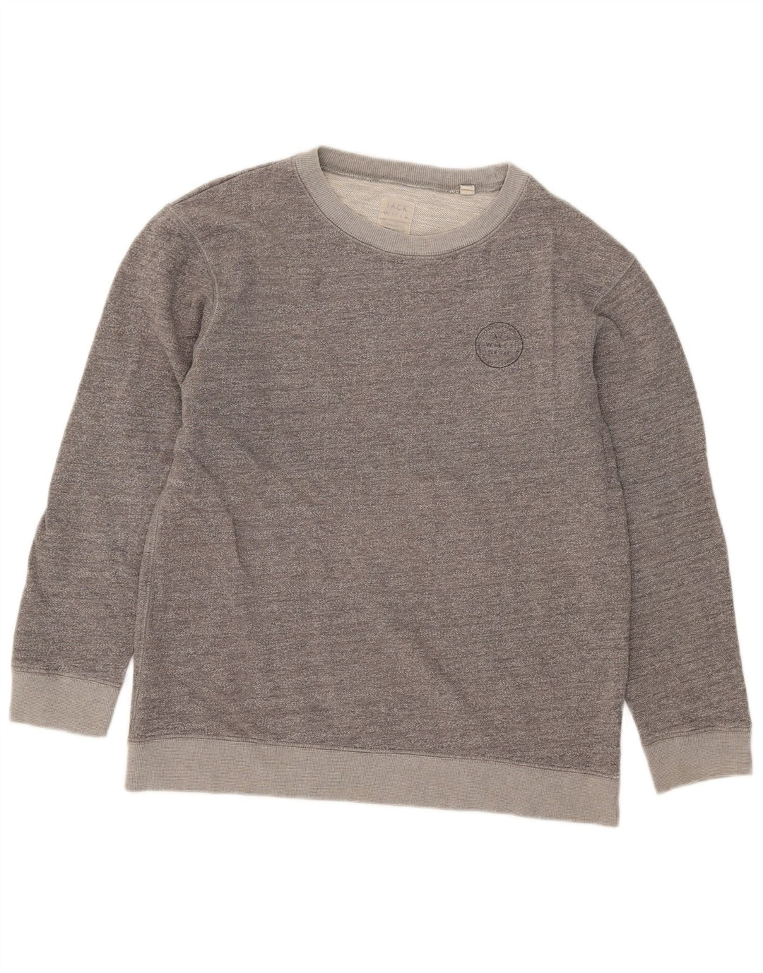 Felpa da donna Jack Wills UK 12 Cotone screziato grigio medio