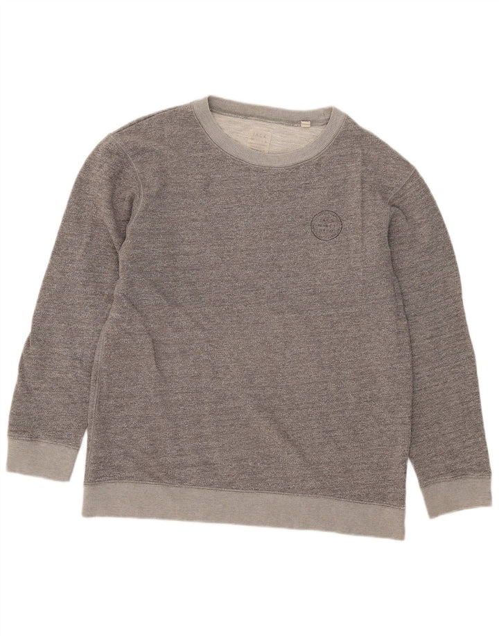Felpa da donna Jack Wills UK 12 Cotone screziato grigio medio