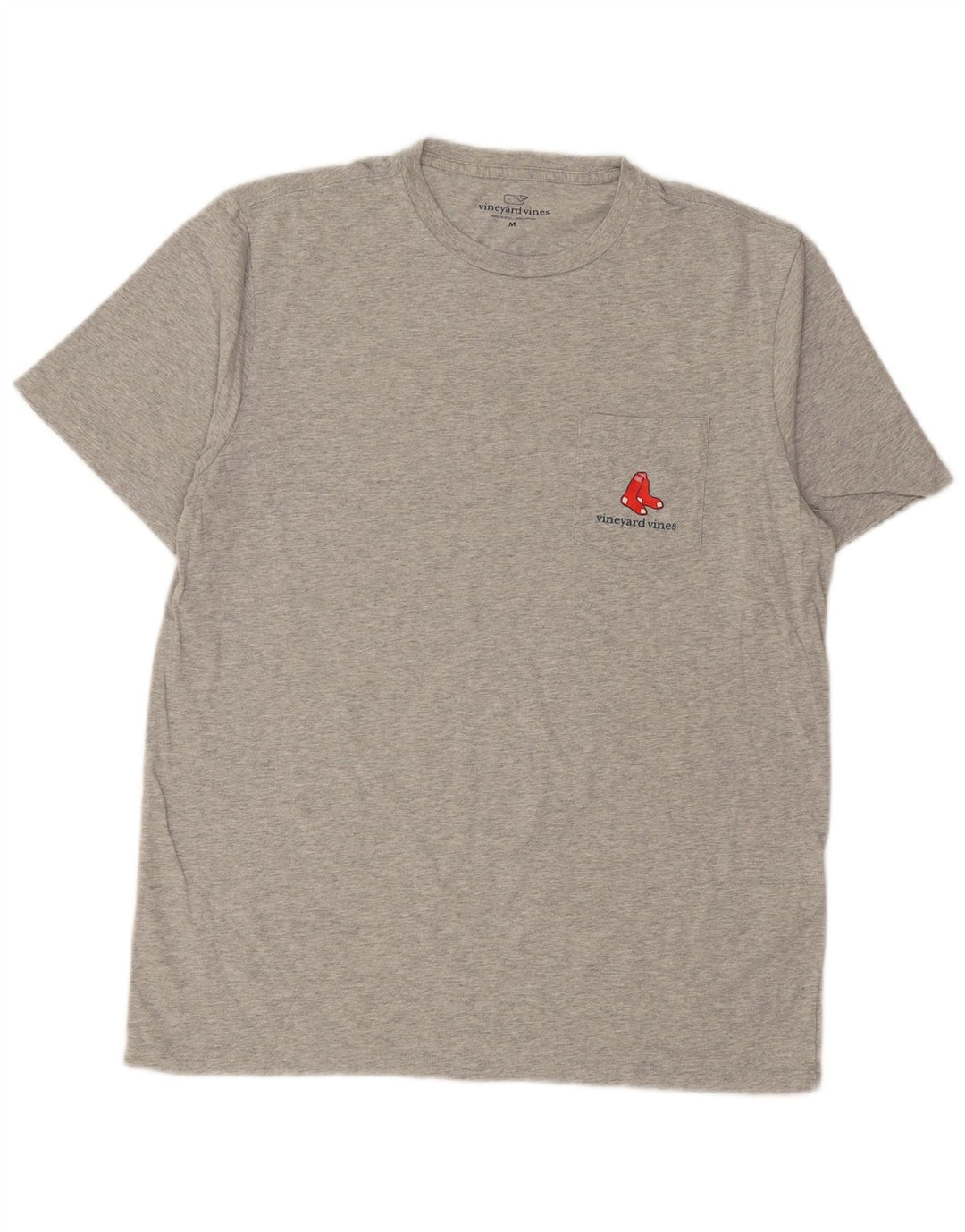 T-shirt grafica da uomo Vineyard Vines Top in cotone grigio medio