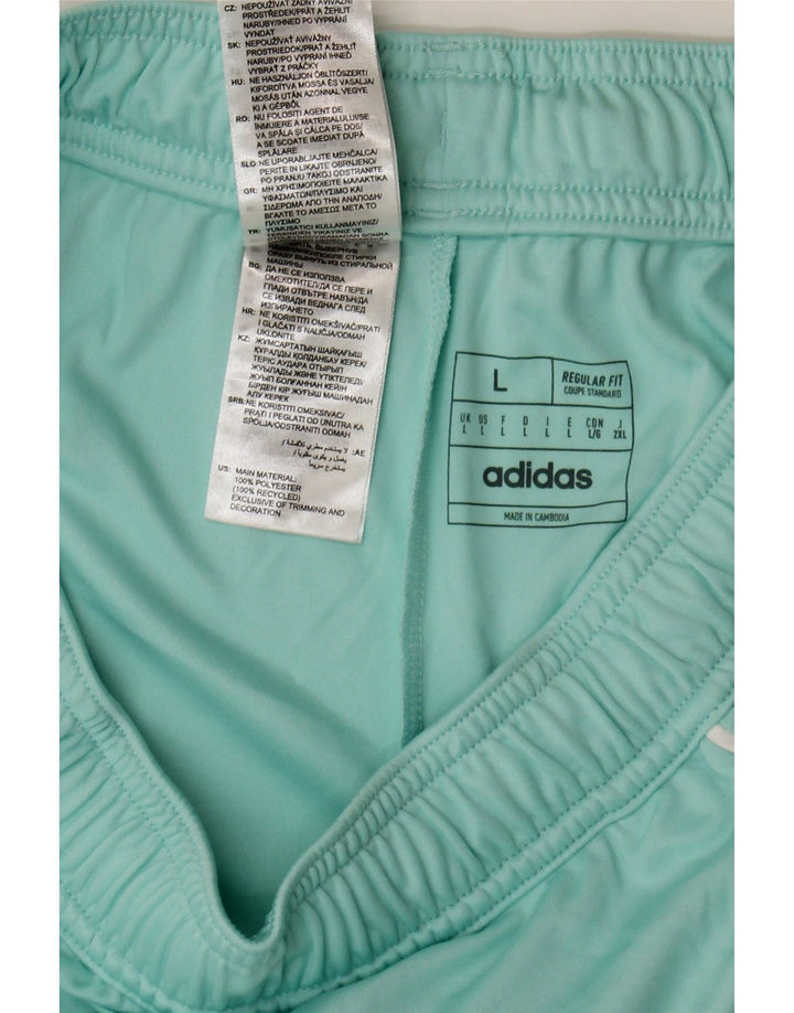 Pantaloncini sportivi Adidas Aeroready Regular Fit da uomo di grandi dimensioni in poliestere turchese