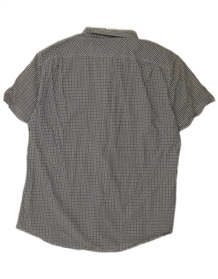 Camicia a maniche corte da uomo Benetton a quadretti medio multicolore