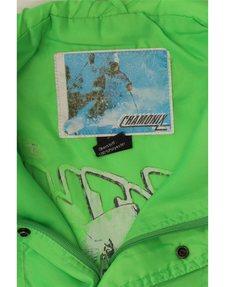 Giacca da sci da uomo con pullover grafico Chamonix, verde medio, sportivo in poliestere