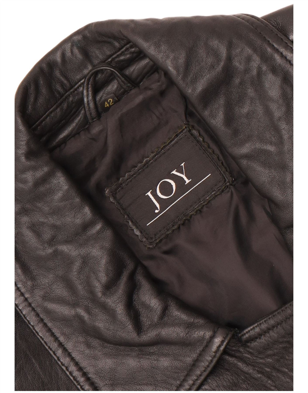Giacca in pelle oversize da donna Joy IT 42 media nera