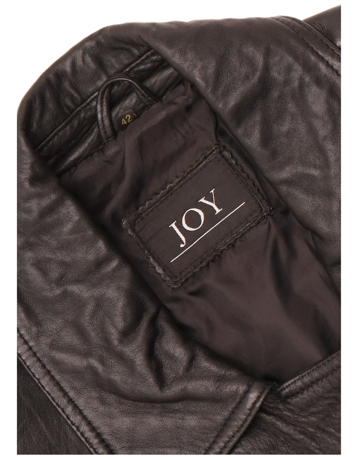 Giacca in pelle oversize da donna Joy IT 42 media nera