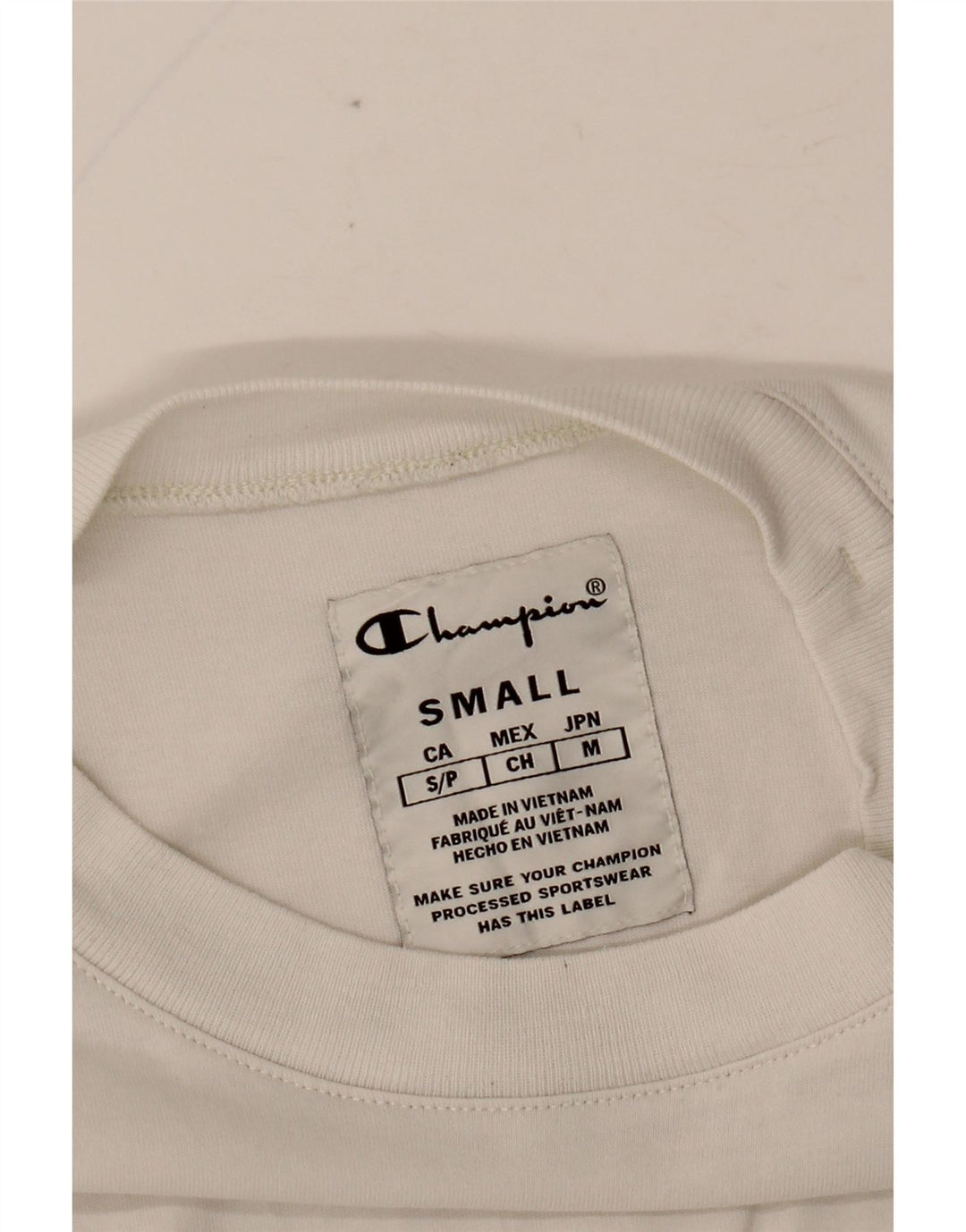 T-shirt da uomo CHAMPION Top piccola bianca