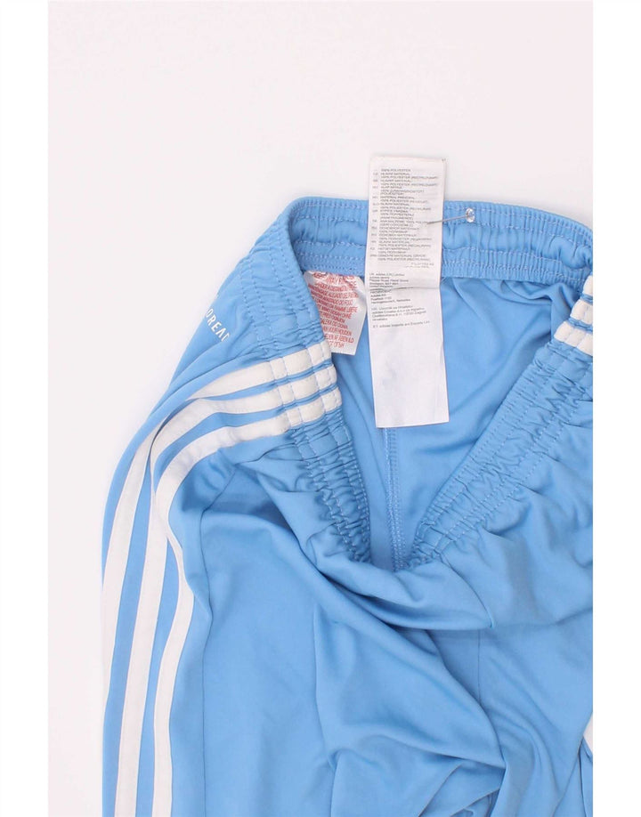 Pantaloncini sportivi Adidas Aeroready da ragazzo 11-12 anni in poliestere blu