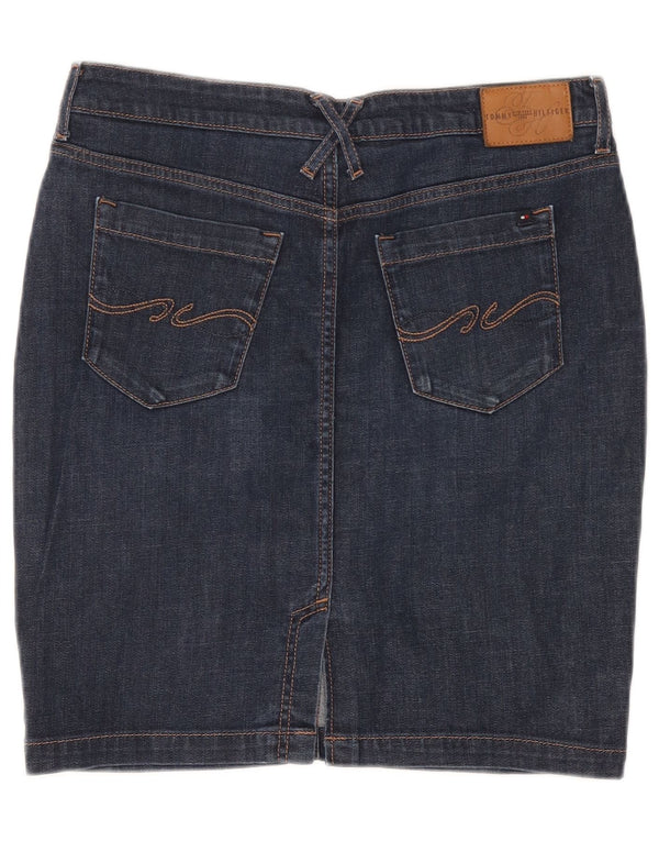 Gonna in denim da donna Tommy Hilfiger US 6 Medium W30 Cotone blu navy