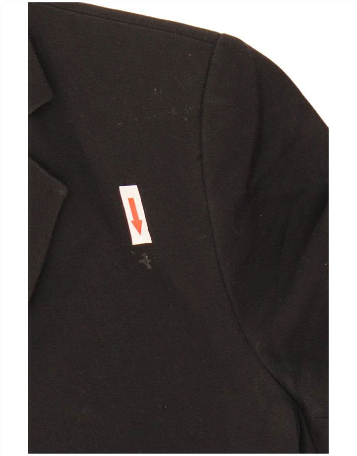 Giacca blazer a 1 bottone da donna Zara UK 12 media nera