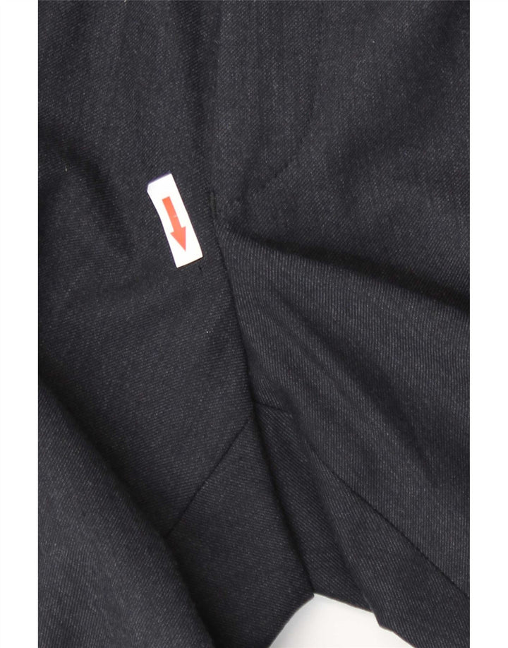 Pantaloni da abito dritti Marks & Spencer St. Michael da uomo W38 L31 Blu Navy
