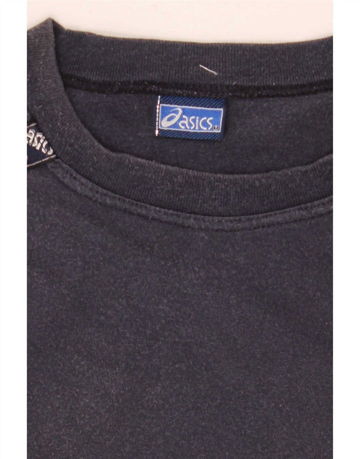 T-shirt grafica da uomo Asics Top in cotone blu navy medio