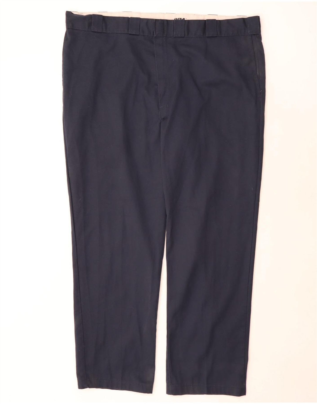 Pantaloni chino dritti da uomo 874 Dickies W46 L32 poliestere blu navy