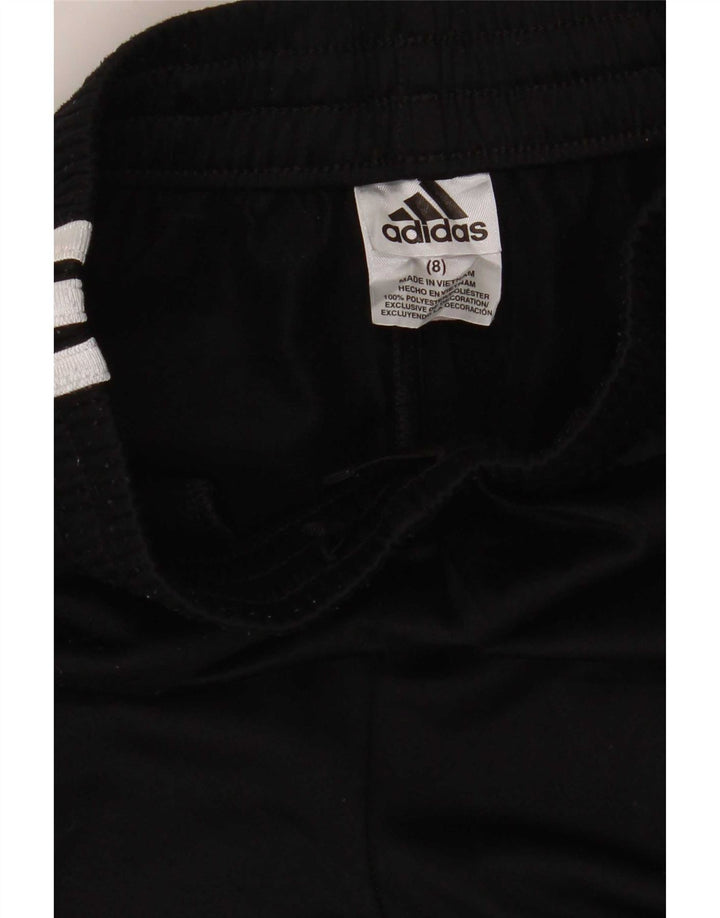 Pantaloni della tuta da ragazzo Adidas 7-8 anni in poliestere nero
