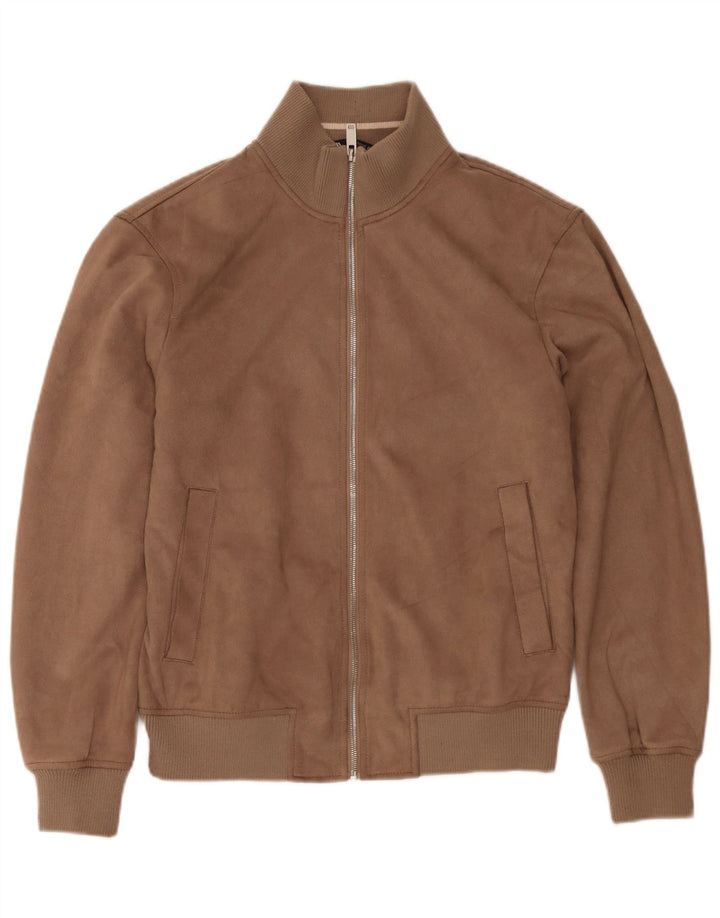 Giubbotto bomber da uomo Zara UK 38 Marrone medio