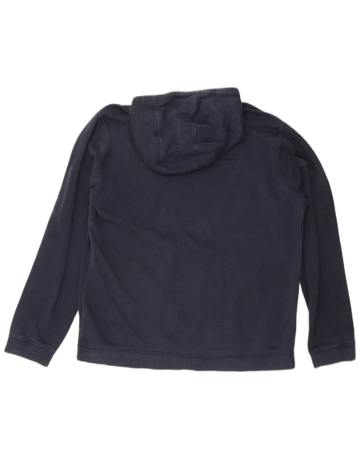 Felpa con cappuccio da uomo Nike Large in cotone blu navy