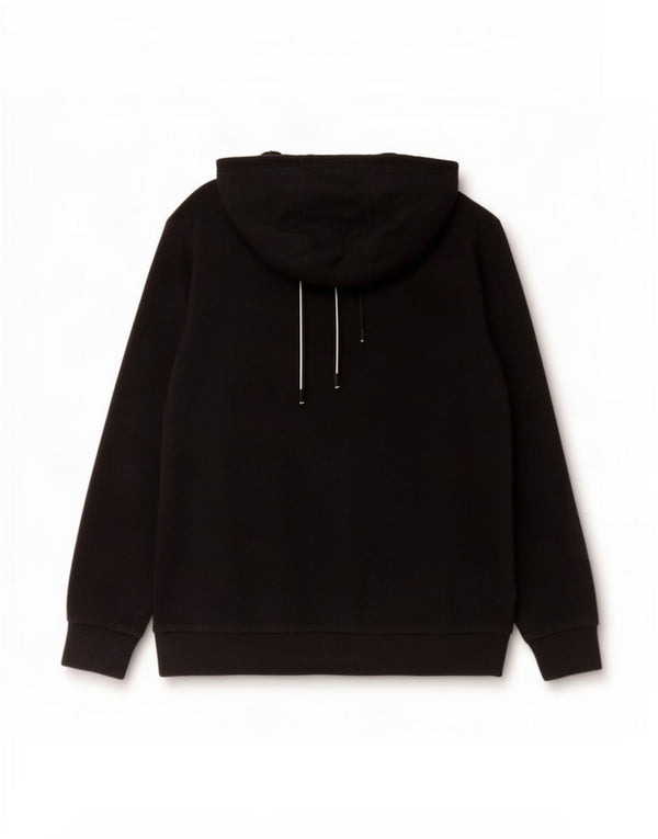 Felpa con cappuccio da ragazzo Adidas 13-14 anni in cotone color block nero
