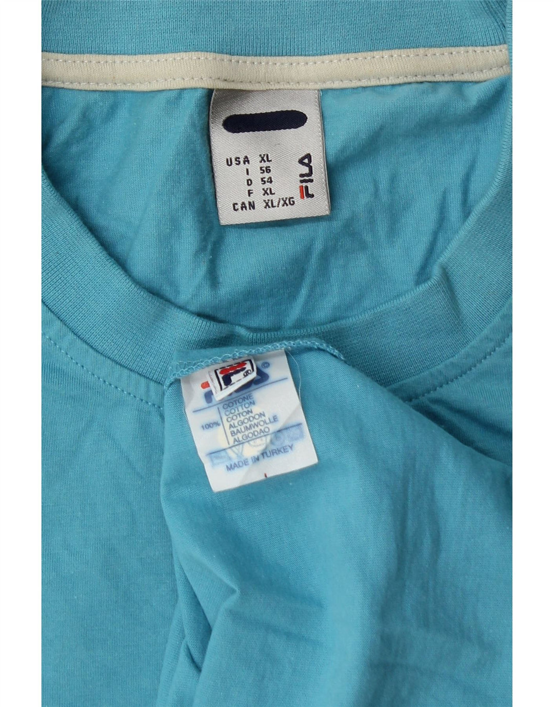 T-shirt da uomo FILA Top XL in cotone blu