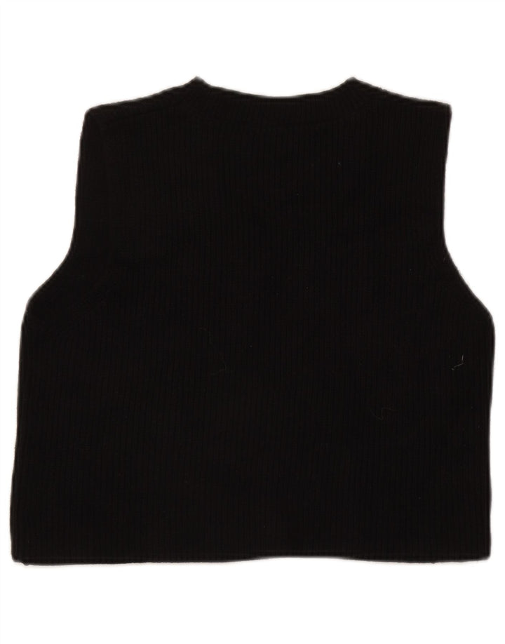 Canotta corta da donna Zara UK 10 piccola nera