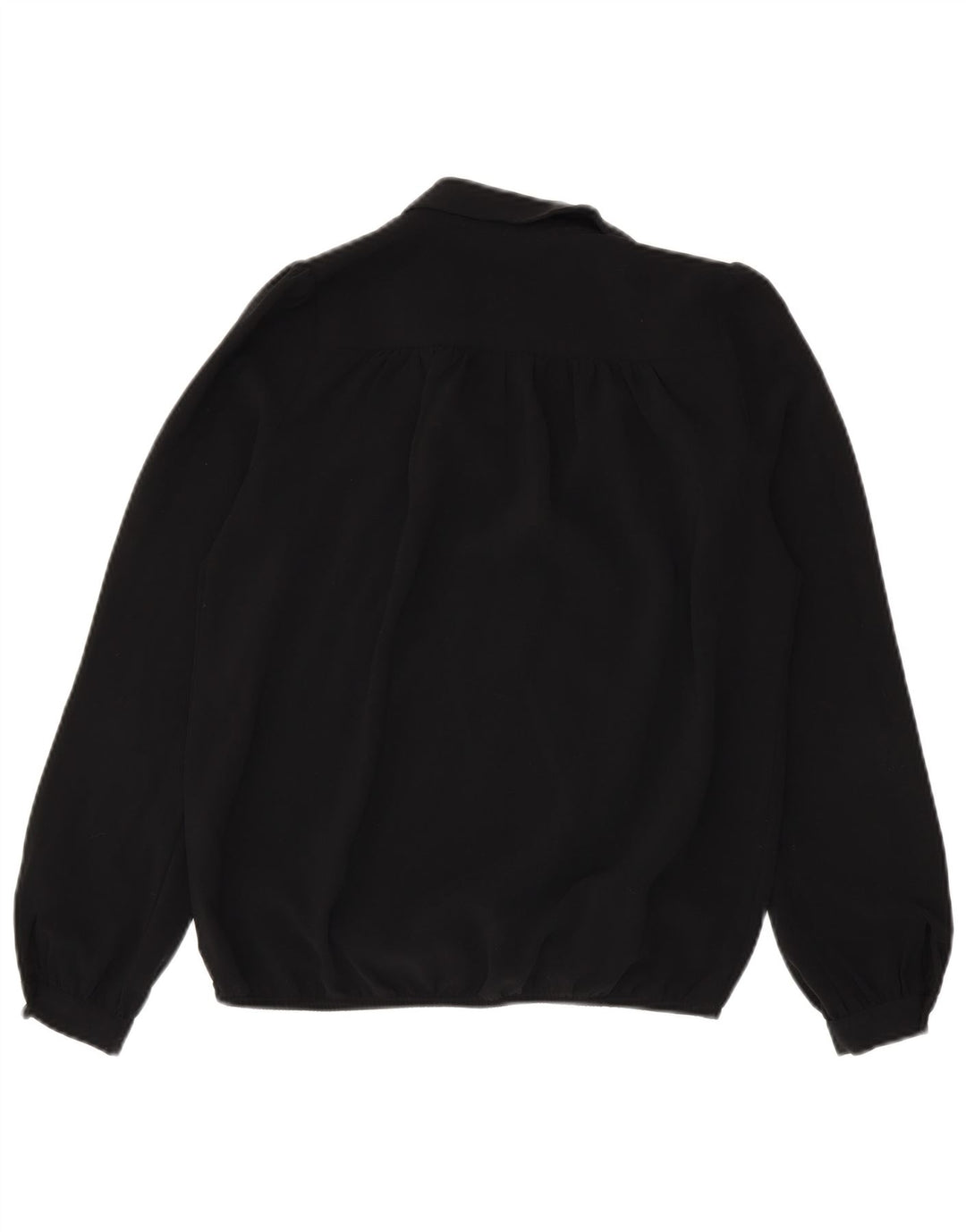 Camicetta oversize a maniche lunghe da donna Sisley UK 6 XS poliestere nero