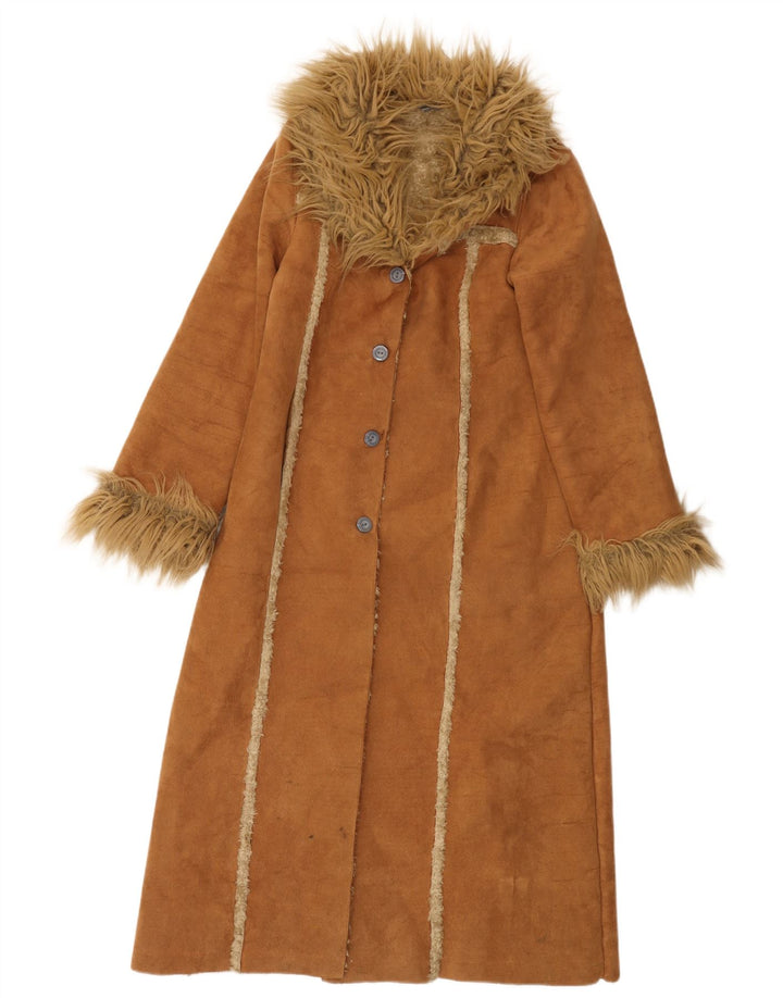 Cappotto Sherpa da donna Dunnes UK 8 Small Beige