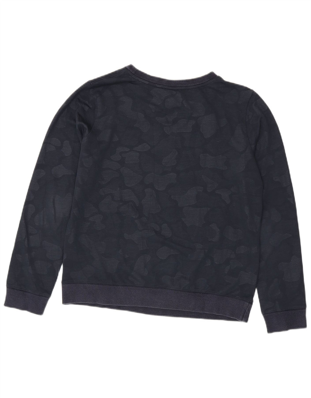 Felpa grafica da donna Adidas Jumper UK 12 Medium Navy Blue Camouflage