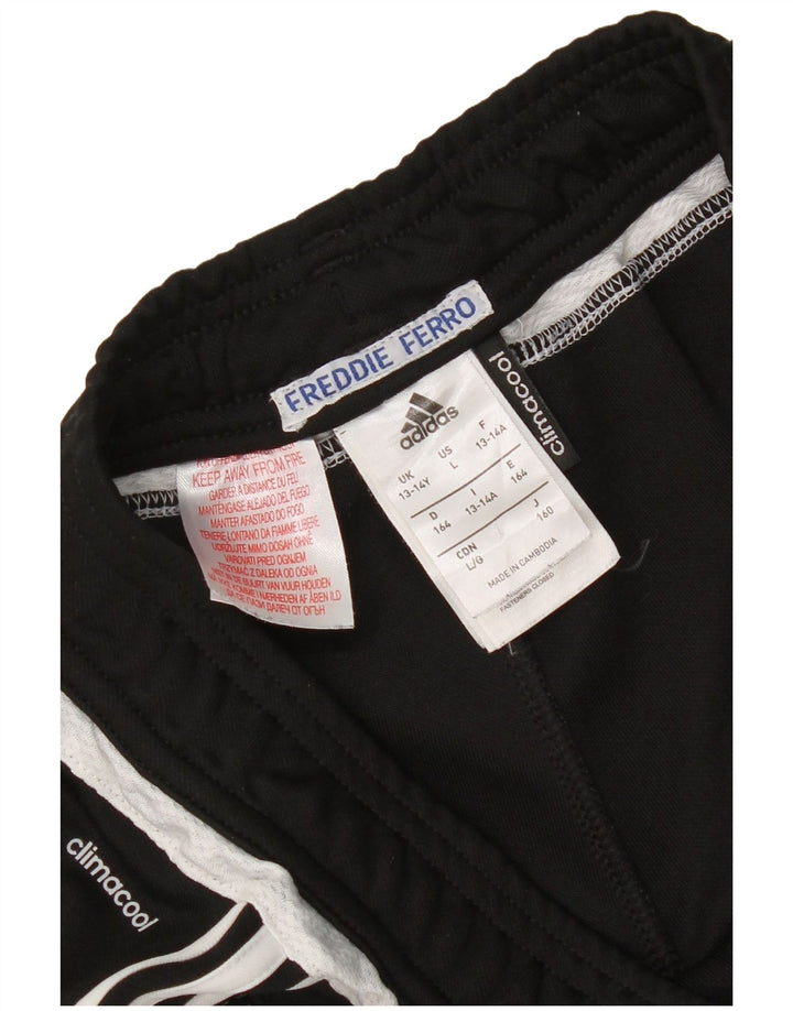 Pantaloni della tuta Adidas Climacool da ragazzo 13-14 anni in poliestere nero