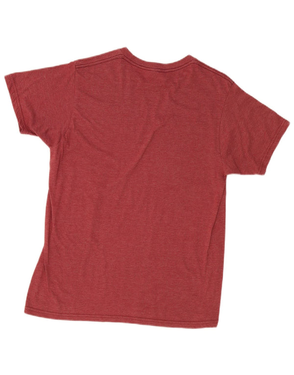 Maglietta grafica da uomo Billabong Top in cotone bordeaux medio