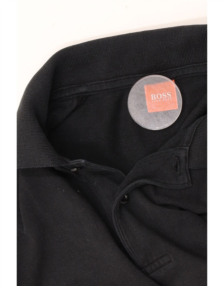 Polo da uomo Hugo Boss media nera